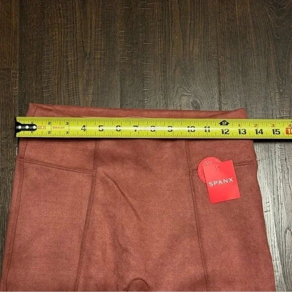 Spanx Faux‎ Suede Leggings Rich Rose Size Small Women - Picture 9 of 12
